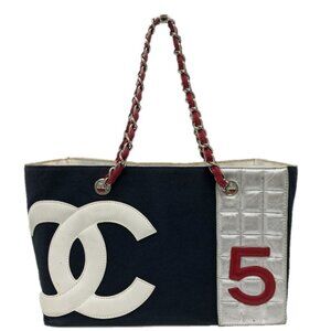 CHANEL Navy Tote Bag